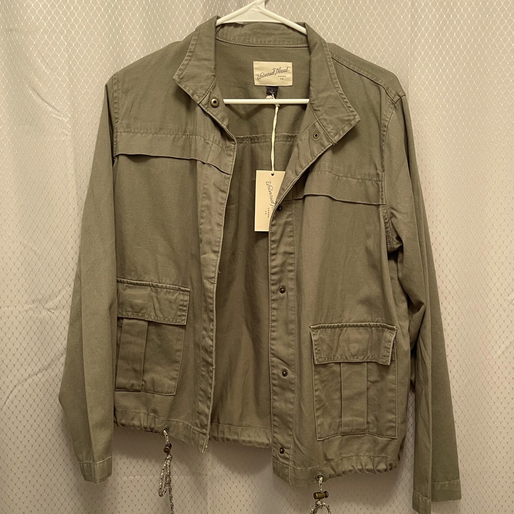 NWT universal threads green utility jacket